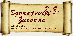 Đurđevka Zurovac vizit kartica